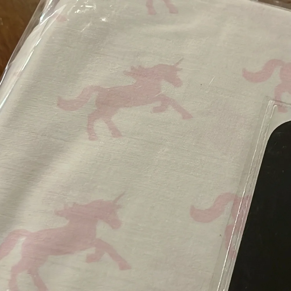 Cynthia Rowley Unicorn Full Sheet Set pink Flat Fitted + 2 standard pillowcases